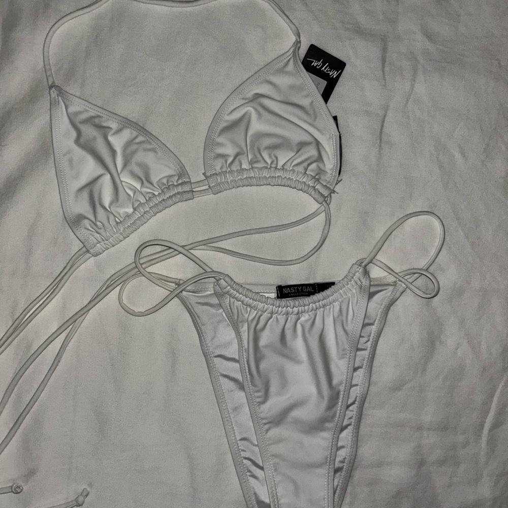 Nasty Gal Classic White Bikini